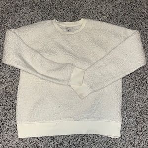 White Sherpa sweater